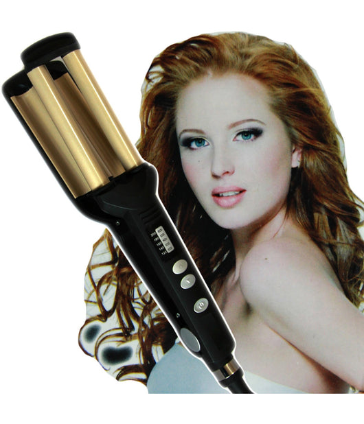 Piastra Per Capelli Ondulati Effetto Onde Arricciacapelli Ceramica 200°         