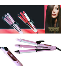 Piastra Per Capelli Professionale Effetto Ricci Onde Ceramica Max 220° Sn 720         