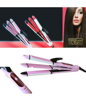 Piastra Per Capelli Professionale Effetto Ricci Onde Ceramica Max 220° Sn 720         