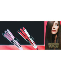 Piastra Per Capelli Professionale Effetto Ricci Onde Ceramica Max 220° Sn 720         