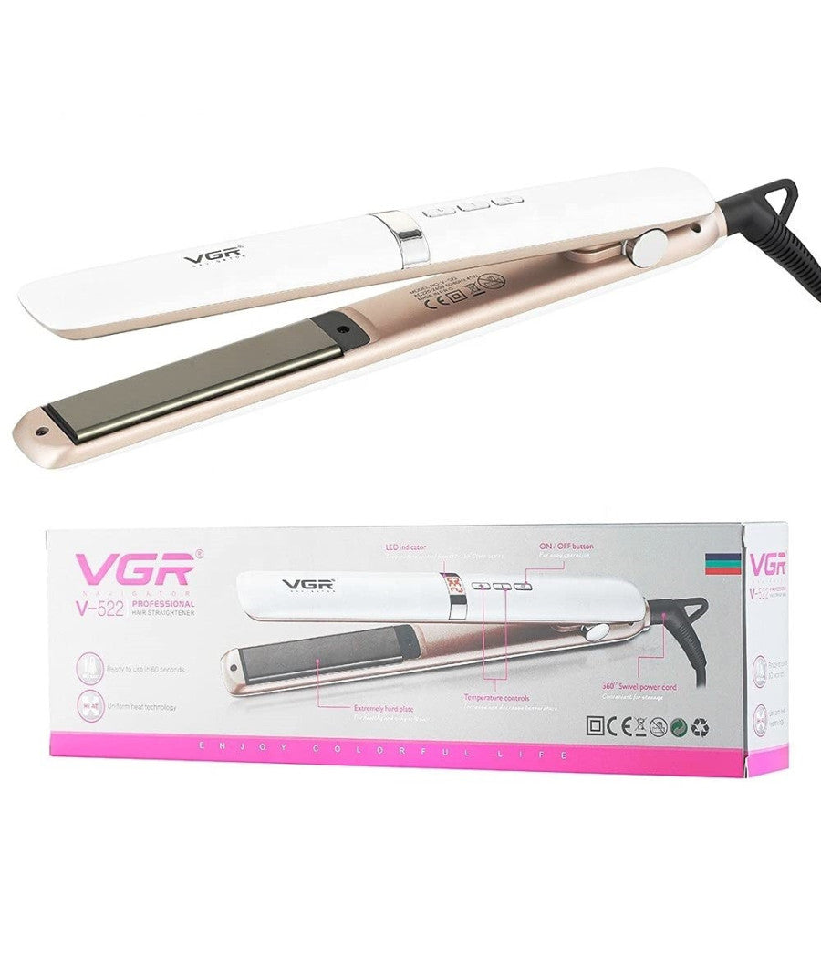 Piastra Per Capelli Professionale Sottile Da 23 Mm In Ceramica Display Led V-522         