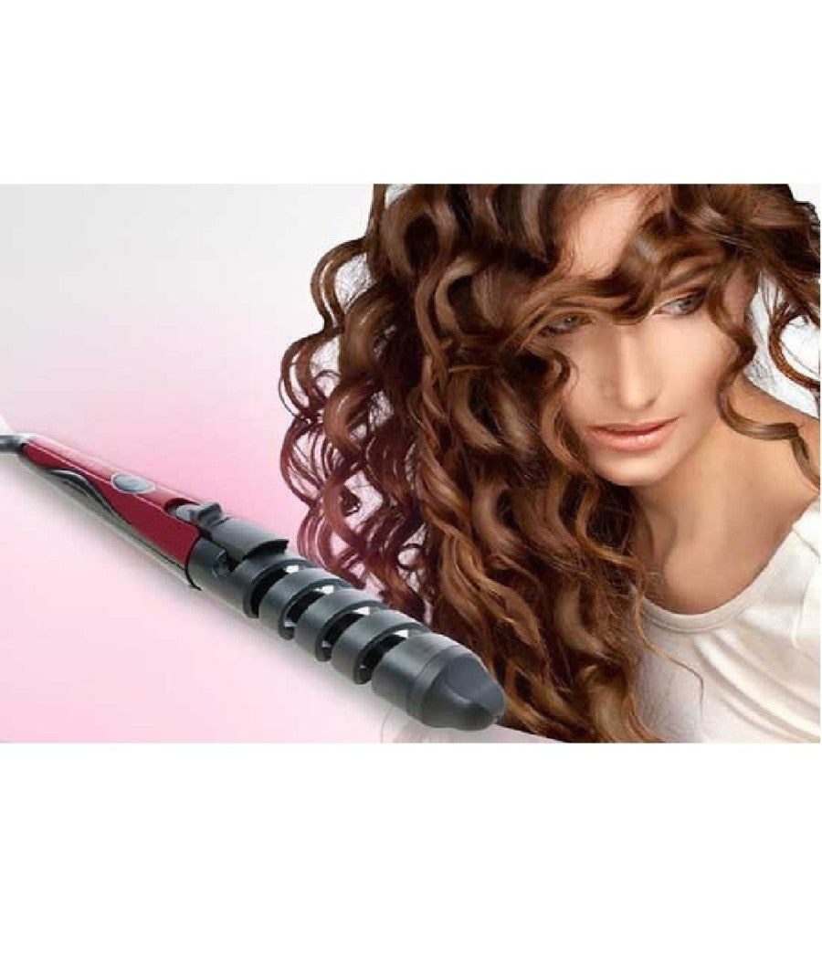 Piastra Per Capelli Ricci In Ceramica Pettine Elettrico Spirale Arricciacapelli         