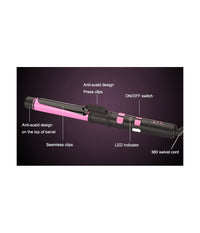 Piastra Per Capelli Rotante In Ceramica Professionale 35w Liscio Ricci 2 In 1         