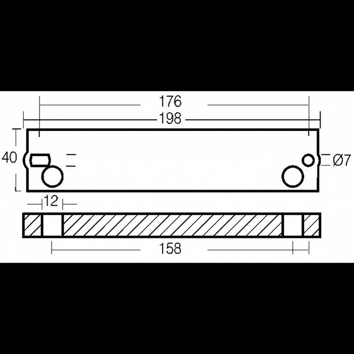 PIASTRA IN ALLUMINIO