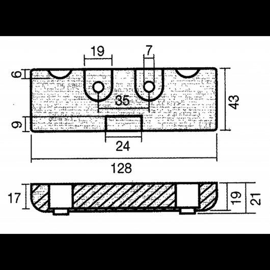 PIASTRA VERADO 215-275 IN ALLUMINIO
