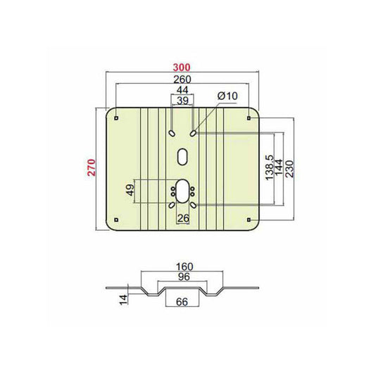 Piastra Rinforzo Basculanti Grecata A2465 Disec