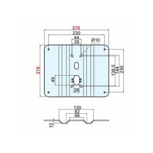 Piastra Rinforzo Basculanti Grecata A2479 Disec