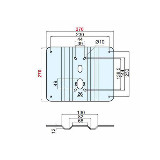 Piastra Rinforzo Basculanti Grecata A2479 Disec