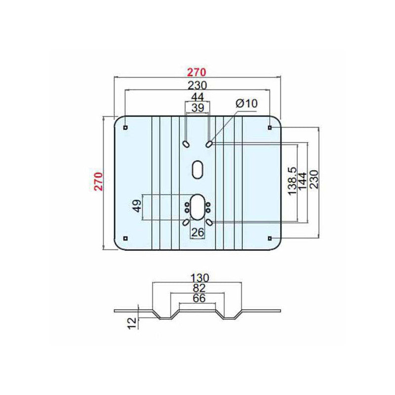 Piastra Rinforzo Basculanti Grecata A2479 Disec