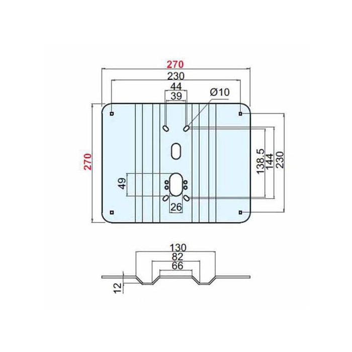Piastra Rinforzo Basculanti Grecata A2479 Disec