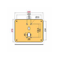 Piastra Rinforzo Basculanti Piatta A2466 Disec
