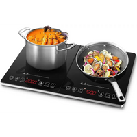 Piastra riscaldante a induzione piano cottura a 2 fuochi