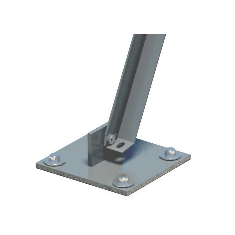 Piastra Saette L cm 100X100 Zincata Sfb