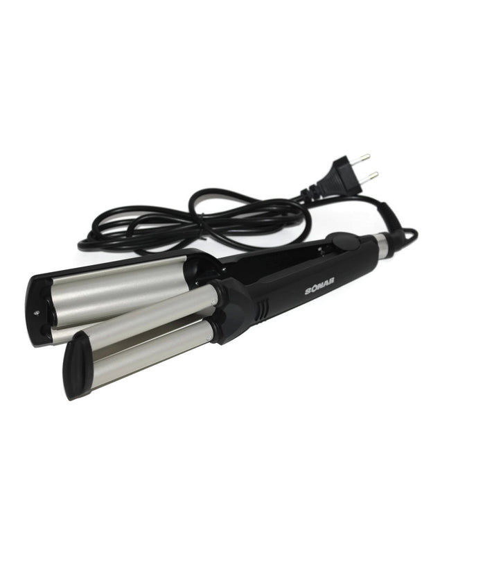 Piastra Sonar Wave Envy Capelli Ondulati Mossi Arriccia Onde In Metallo         