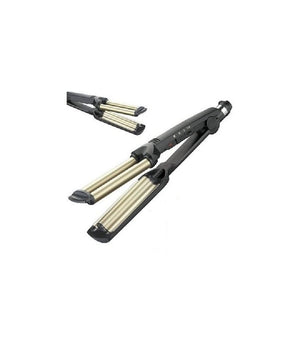 Piastra Sonar Wave Envy Capelli Ondulati Mossi Arriccia Onde In Metallo         