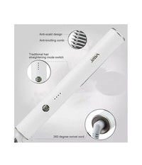 Piastra Spazzola Con Rivestimento Ceramica Pettine Capelli Professionale V-586         