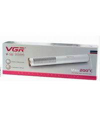 Piastra Spazzola Con Rivestimento Ceramica Pettine Capelli Professionale V-586         