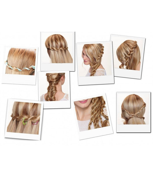 Piastra Spazzola Rotante Elettrica Quick Twist Capelli Crea Trecce Perfette         