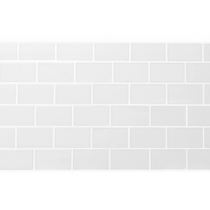 IDMarket - Piastrella adesiva da parete effetto metro bianca 10 pz 30x30 cm