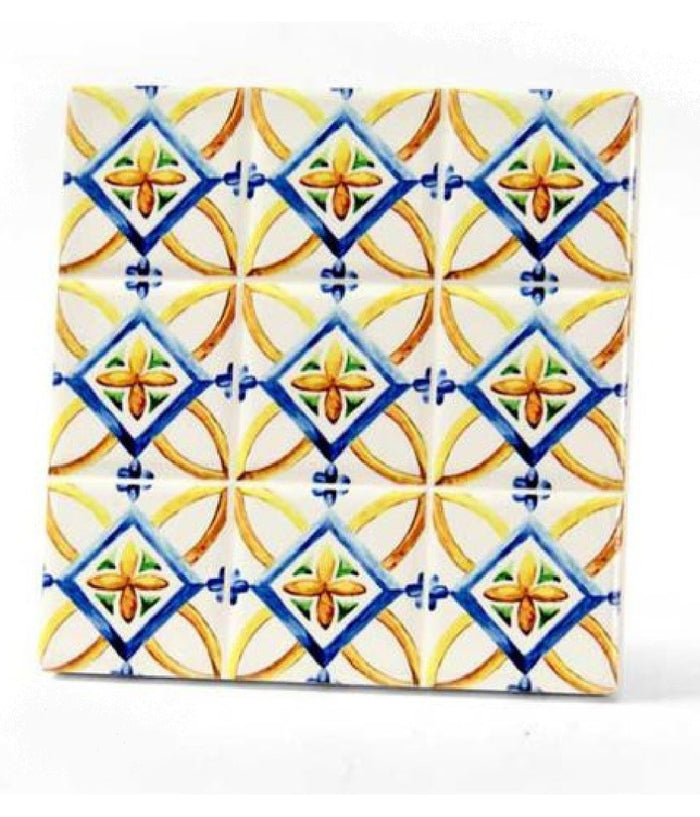 Piastrella Ornamentale Ceramica 11x11 Cm Terra D'amuri 4 Decori Assortiti 820854         