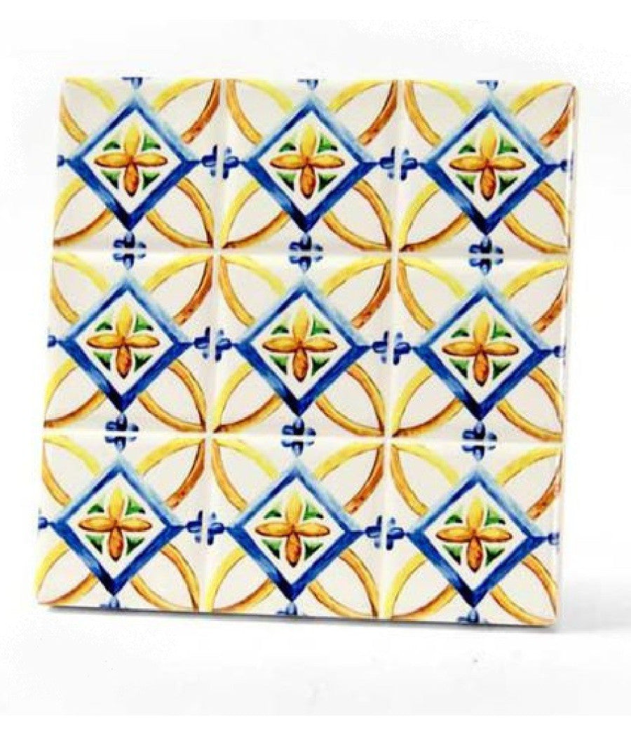 Piastrella Ornamentale Ceramica 11x11 Cm Terra D'amuri 4 Decori Assortiti 820854         