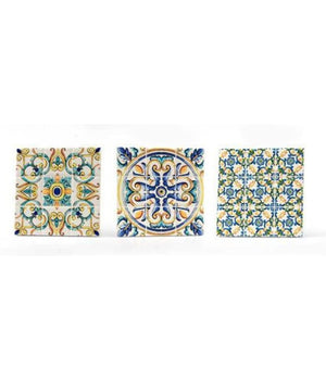 Piastrella Ornamentale Ceramica 11x11 Cm Terra D'amuri 4 Decori Assortiti 820854         