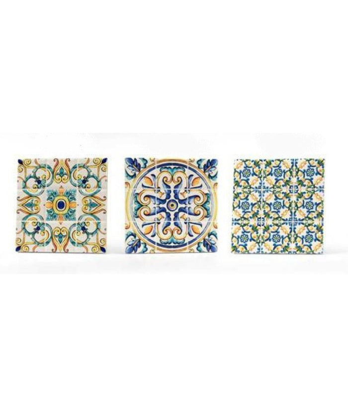 Piastrella Ornamentale Ceramica 11x11 Cm Terra D'amuri 4 Decori Assortiti 820854         
