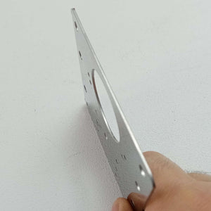 Piastrina 90x90mm - 2pz supporto in acciaio inox per riparazione cerniere