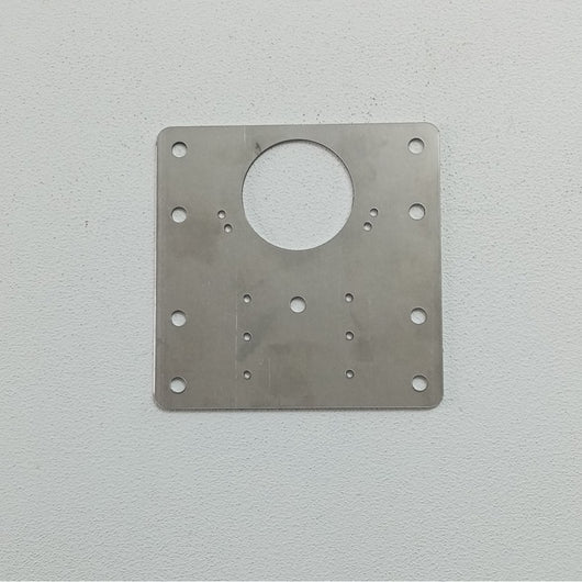 Piastrina 90x90mm - 2pz supporto in acciaio inox per riparazione cerniere