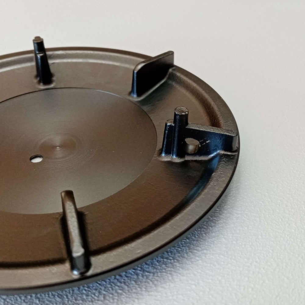 Piattello 118mm coperchio finitura gun metal in ottone per piletta piatto doccia