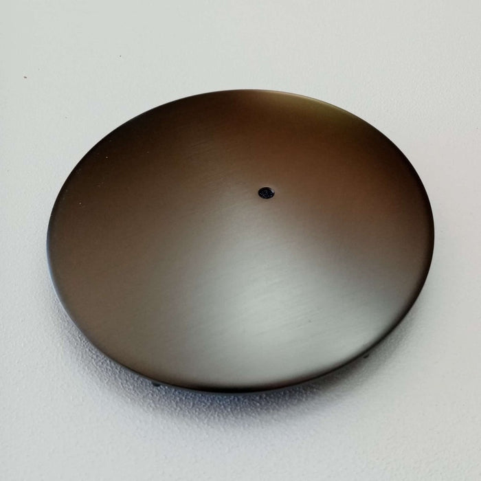 Piattello 118mm coperchio finitura gun metal in ottone per piletta piatto doccia