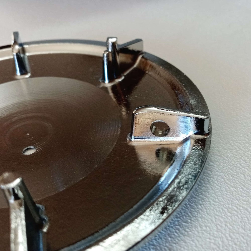 Piattello 118mm coperchio finitura acciaio spazzolato in ottone per piletta piatto doccia