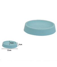 Piattino Per Sapone Azzurro Lavorato Portasaponetta Moderno Accessori Bagno 79796         