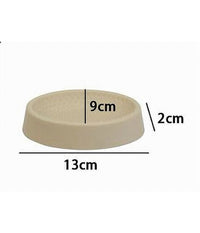 Piattino Per Sapone Beige Lavorato Portasaponetta Moderno Accessorio Bagno 79792         