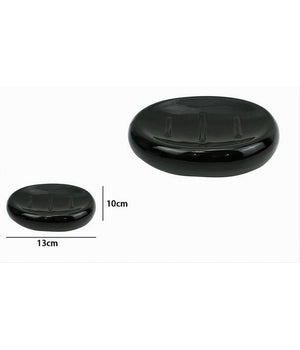 Piattino Per Sapone Ceramica Nera Porta Saponetta Moderno Accessorio Bagno 79250         