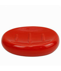 Piattino Per Sapone Ceramica Rosso Portasaponetta Moderno Accessorio Bagno 79262         
