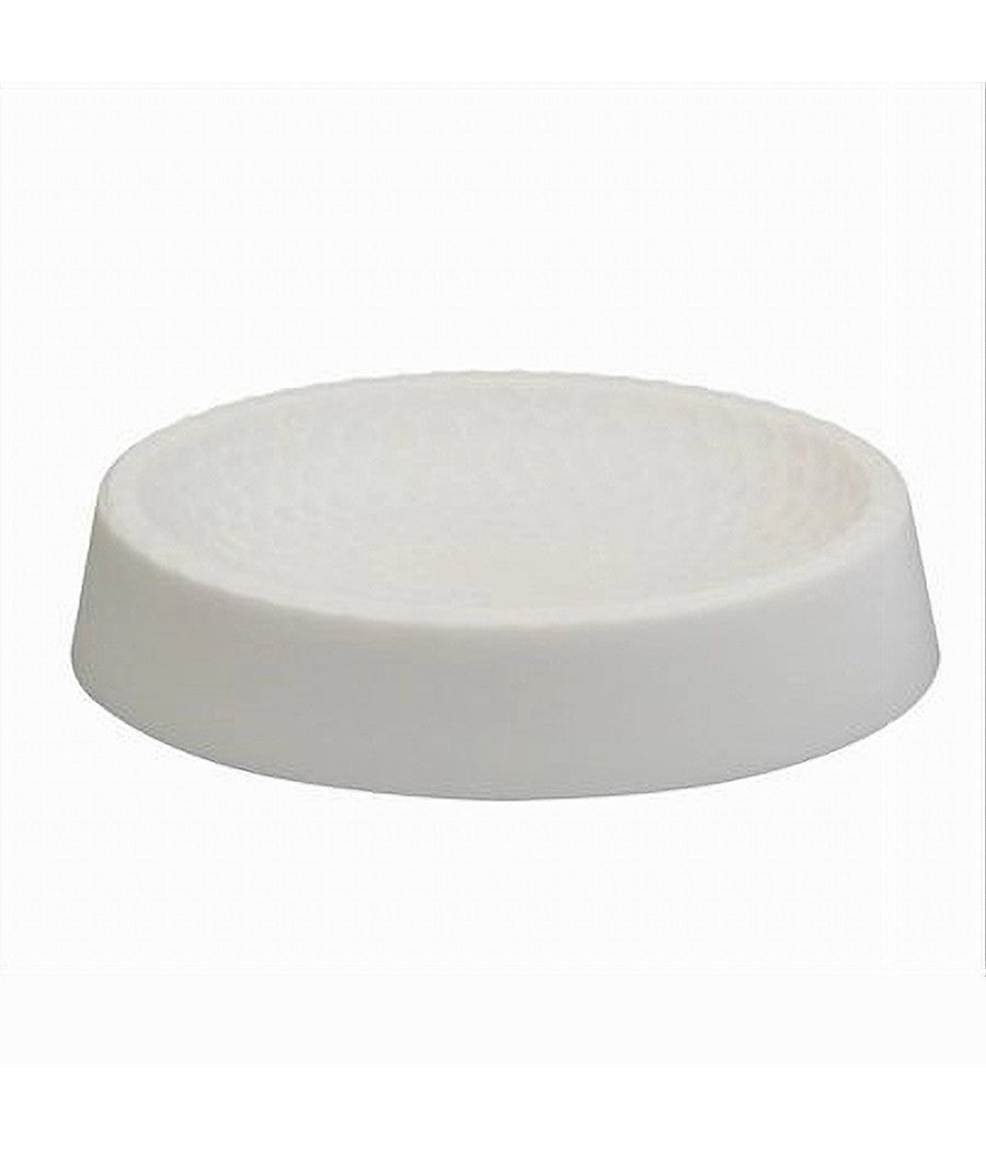 Piattino Per Sapone Decorato Bianco Portasaponetta Moderno Accessori Bagno 79780         