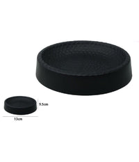 Piattino Per Sapone Decorato Nero Portasaponetta Moderno Accessori Bagno 79184         