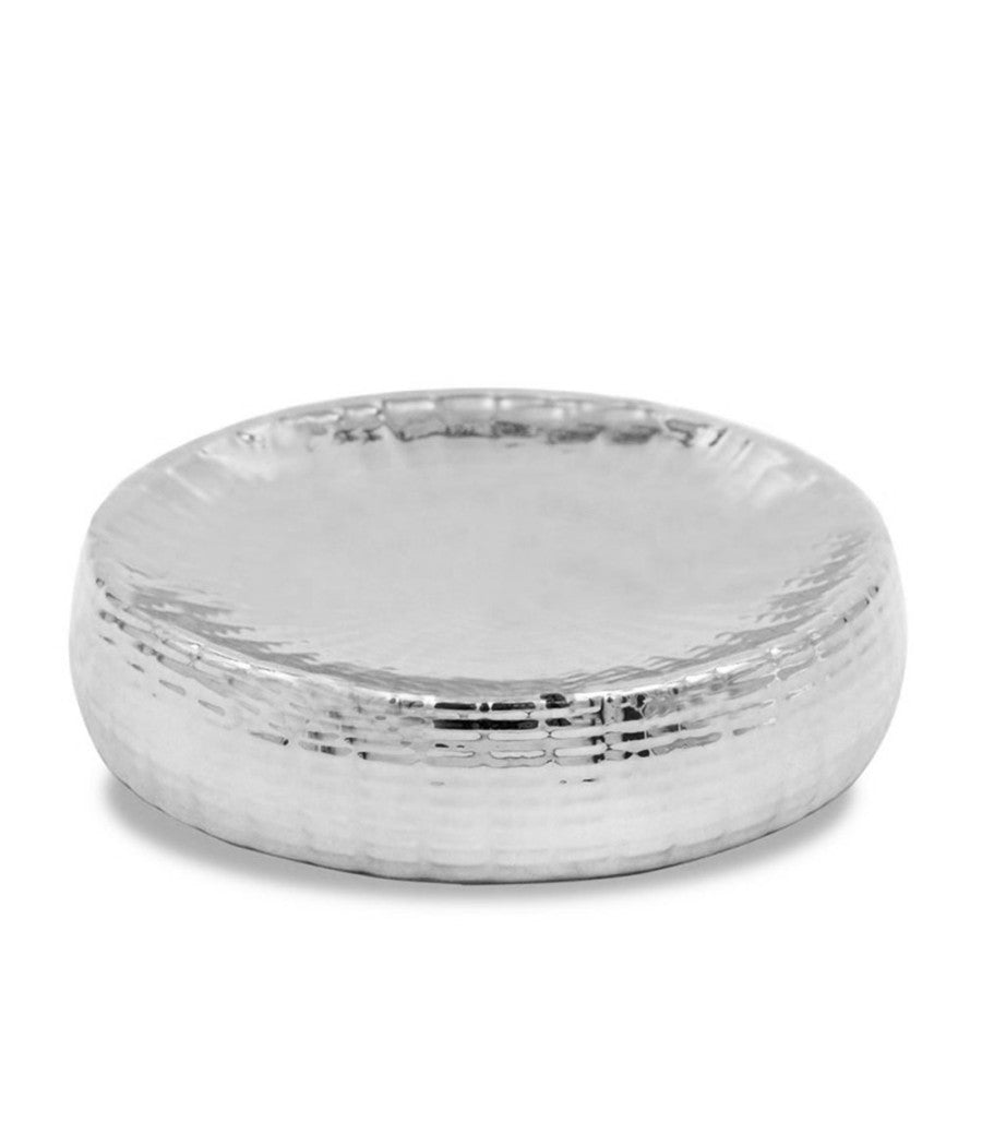 Piattino Porta Sapone Argento Porta Saponetta Per Bagno Accessori Arredo 59924         