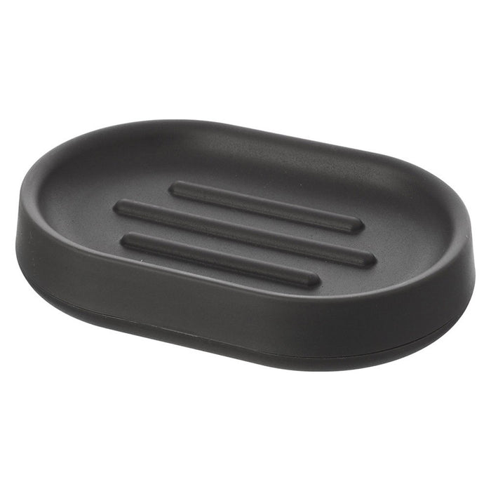 Piattino Porta Sapone Moderno In Plastica Grigio Da Appoggio