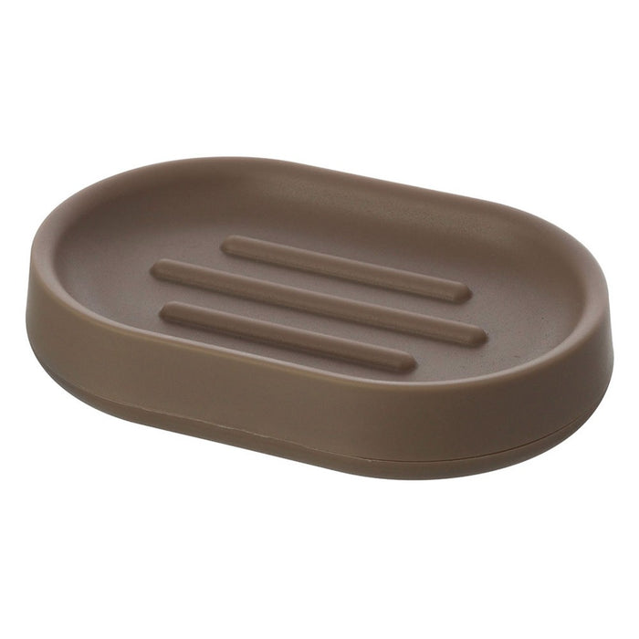 Piattino Porta Sapone Moderno In Plastica Tortora Da Appoggio