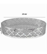 Piattino Porta Sapone Saponetta Accessorio Bagno Argento Stile Baracco Arredo 59108         