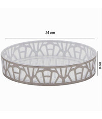 Piattino Porta Sapone Saponetta Accessorio Bagno Argento Stile Contemporaneo 59102         