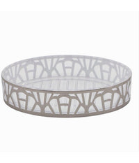 Piattino Porta Sapone Saponetta Accessorio Bagno Argento Stile Contemporaneo 59102         