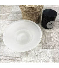 Piattino Ricambio Porta Sapone In Vetro Satinato 11cm Bagno Accessori         