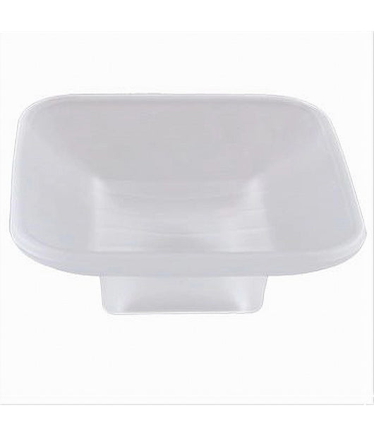 Piattino Ricambio Porta Sapone In Vetro Satinato Quadrato Bagno Accessorio 87264         