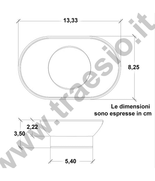 Piattino Ricambio Porta Sapone Ovale In Vetro Satinato 13cm Bagno Accessori         