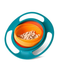 Piatto 360° Giroscopio Ciotola Plastica Pranzo Cena Neonato A Prova Di Bambino         