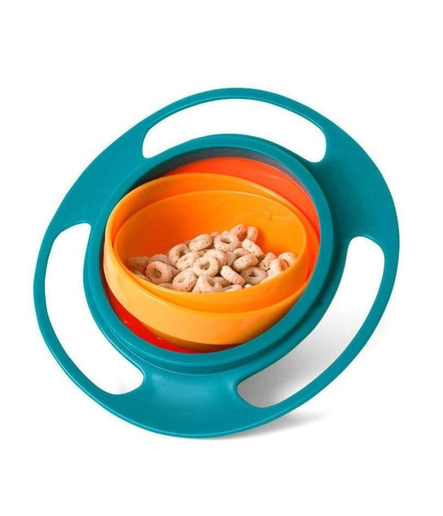 Piatto 360° Giroscopio Ciotola Plastica Pranzo Cena Neonato A Prova Di Bambino         