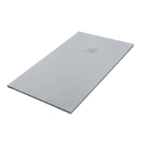 Piatto doccia 70x120 cm grigio effetto pietra in resina riducibile Karen